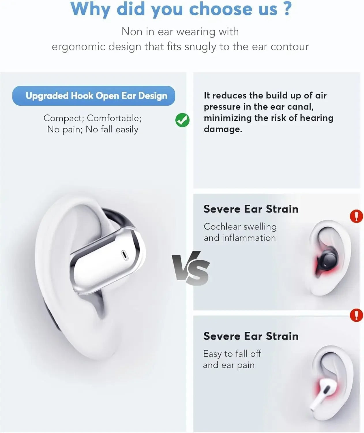 AI Language Translation Earbuds Real Time Translator Headphones 144 Languages & Accents 3 in 1