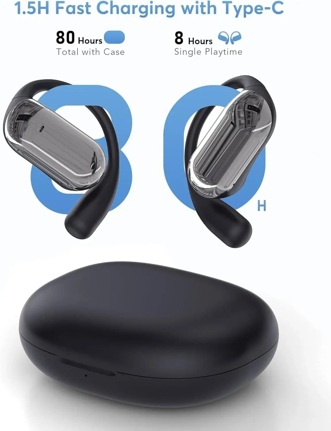 AI Language Translation Earbuds Real Time Translator Headphones 144 Languages & Accents 3 in 1