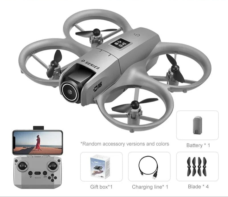 D16 Mini Drone – Dual Camera 8K HD UAV with GPS, Obstacle Avoidance, 20min Flight, 20000M FPV Range & Brushless Motor