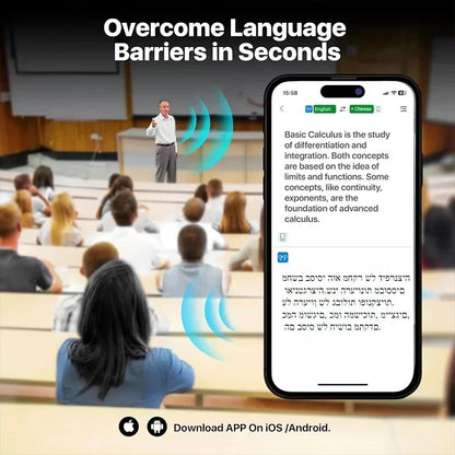 AI Language Translation Earbuds Real Time Translator Headphones 144 Languages & Accents 3 in 1