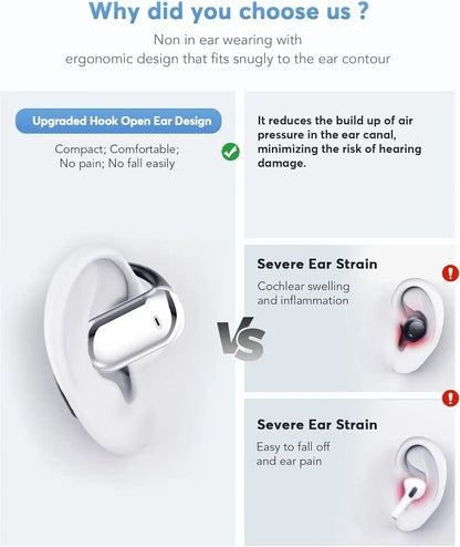 AI Language Translation Earbuds Real Time Translator Headphones 144 Languages & Accents 3 in 1
